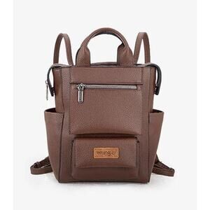 NWT Wrangler Convertible Backpack - Coffee Brown